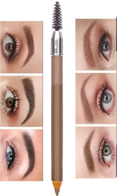 Neycare 2 in 1 Dual Function Eyebrow Pencil with Spoolie Brush(DAARK BROWN)