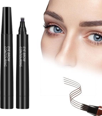 Jiwoo Waterproof Magic Eyebrow Pencil Smudge-proof Natural Looking Brows Makeup(BLACK)