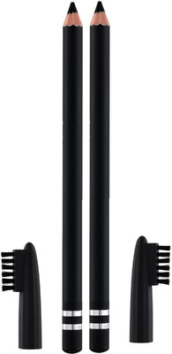 ADJD Pencil With Brush Smudge Proof Eyebrow Definer Pencil(BLACK)
