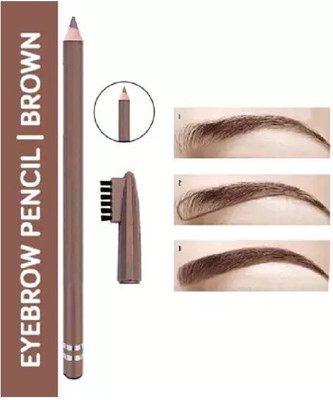 Wonholli Waterproof matte finish brown color eye brow pencil(Brown)