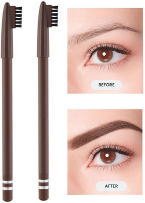 GFSU - GO FOR SOMETHING UNIQUE Brown eyebrow Pencil With Brush for eyes(BROWN)