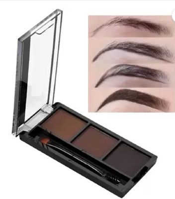 GABBU Best 3 Shades Eyebrow Palette | Waterproof Eyebrow Filler with Brush 7.2 g(MULTI COLOR)