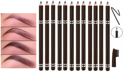 tanvi27 NEW WATER PROOF & SMUDGE PROOF BROWN PENCIL KAJAL SET(BROWN)