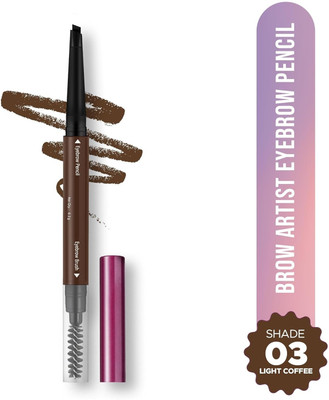 Yuency Brow Artist Eyebrow Pencil | Dual-Ended Eyebrow Pencil | Highly Pigmented(Coffee)