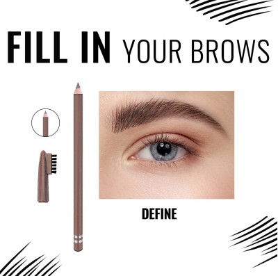 BLUEMERMAID FLAWLESS LOOK BROWN EYEBROW PENCIL FOR BEST MAKEUP LOOK(BROWN)