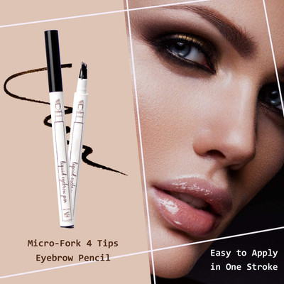 REIMICHI 4D Liquid Eyebrow, 4 Tip Brow(black)