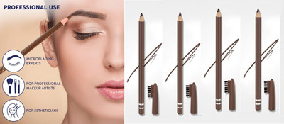 GFSU - GO FOR SOMETHING UNIQUE 4pc Brown Eyebrow Pencil Long Wear(brown)