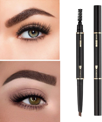 SHENYCOLORS 2-in-1 Eyebrow Pencil | Effortless Filling & Precise Shaping with Spoolie brush(brown)