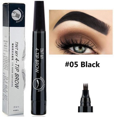 GULGLOW99 Eyebrow Pencil Beard Pen:Long Lasting Waterproof Filler 1 g(BLACK)