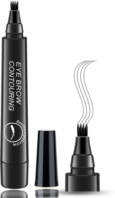 ADJD Eyebrow Tattoo Pen, Waterproof Eyebrow Pencil(BLACK)