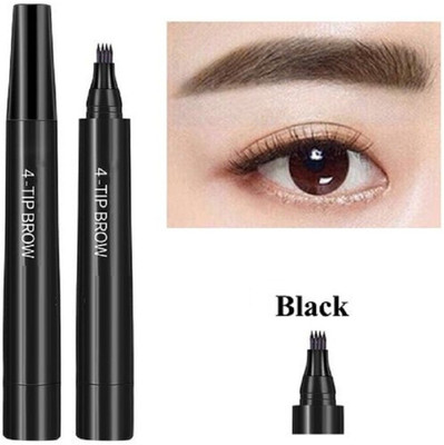 ADJD Eyebrow Contouring Pen With Hair Like Strokes, Create Good-Looking Brows(Natural Black)