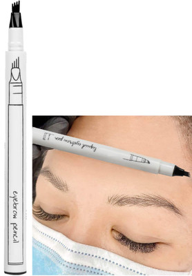 tanvi27 Eyebrow pencil with tattoo effect application up to 3days(BLACK)