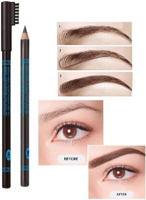 Amaryllis Professional Ultra Smooth Use Eyebrow pencil With Brush(BROWN)
