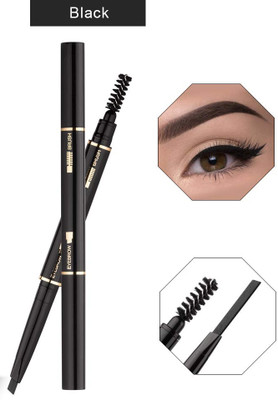 SHENYCOLORS Define & Blend Brow Pencil With Spoolie | Long-lasting & Natutal-looking Results(black)