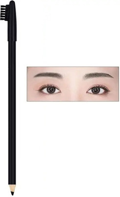 GFSU - GO FOR SOMETHING UNIQUE Pack of One waterproof black eyebrow pencil(black)