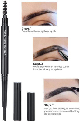 Arcanuy Black Eyebrow Definer Smudge Proof, Waterproof And Pigmented(black)