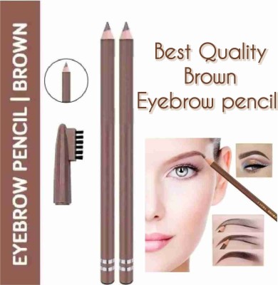 SKYBOAT PROFESSIONAL BROWN EYEBROW BRUSH PENCIL WITH SOFT AND SMOOTH TEXTURE 2pc(BROWN)