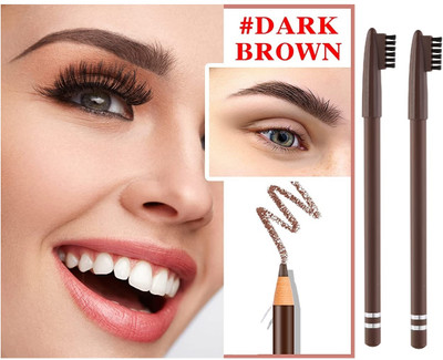 NADJA SMUDGE PROOF MAKEUP BROWN EYE BROW PENCIL SET OF 2(BROWN)