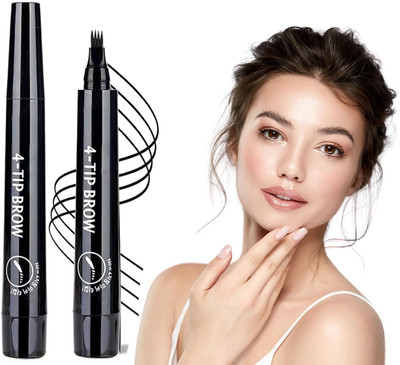 ADJD Smudge-proof | 4 Tip Microblade Eyebrow Pen(Black)