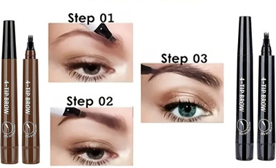 Sheny FINE & SHINE Eyebrow Pen Waterproof 24 Hours Long Lasting(black & brown)