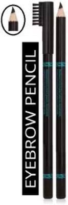 JANOST 2 in 1 Dual Function Eyebrow Pencil with Spoolie Brush(BLACK)