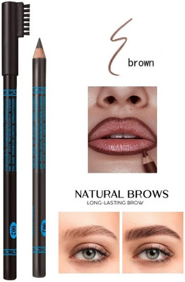 JANOST MATTE FINISH BROWN EYE BROW PENCIL FOR PERFECT EYE LOOK(DARK BROWN)