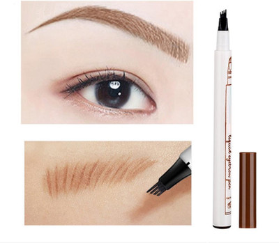 GULGLOW99 Microblading Eyebrow Tattoo Pen Fine Sketch Liquid Eyebrow Pen Waterproof(BROWN)