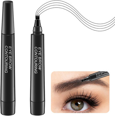 ADJD 3D Liquid Eyebrow Enhancing Pen Waterproof(Black)