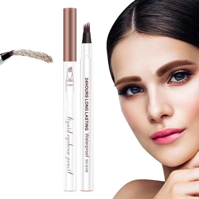 FLORERO Fork Tip Applicators Eyebrow Tattoo(Brown)