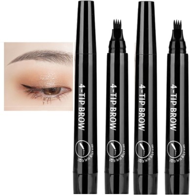 Emijun water proof eyebrow pen natural eyebrow contouring pen COMBO(BLACK)