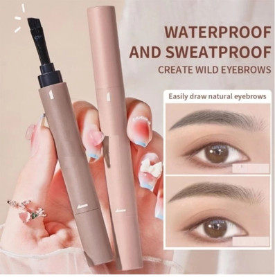 Jiwoo Double-Ended Eyebrow Cream Brush(BROWN)