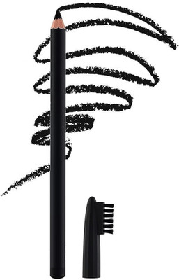 NADJA Waterproof Eyebrow Pencil With Brush Smudge Proof(BLACK)