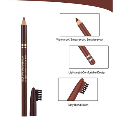 JANOST Best Brow Artist Long Lasting Automatic Eyebrow Pencil & Brush(Brown)