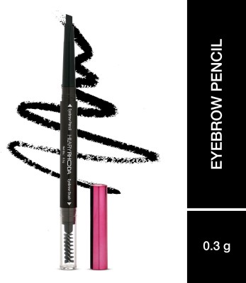 Hilary Rhoda Brow Artist Eyebrow Pencil | Dual-Ended Eyebrow Pencil | Highly Pigmented(Black)