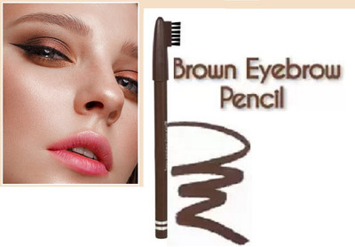 USBK Professional Eyebrow Pencil With Brush Brown|(Brown)