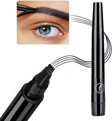 GABBU Tattoo Pencil Waterproof 4 Points Eyebrow Pencil(Black)
