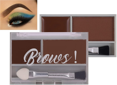 Emijun Professional Brows Kit with Mini Brush Eye Cream and Brush Eye brow makeup 3.6 g(BROWN)