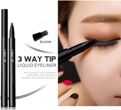 REIMICHI eyebrow eye lioner pen waterproof 1 ml(BLACK)