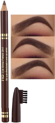 JANOST New Easy to Color Waterproof Eye Brow Pencil,Eyebrow Eye Liner Pencil Set(Brown)