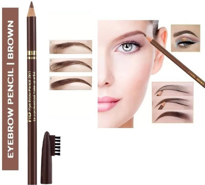 JANOST Super Finish Eyebrow Pencil With Brush | Smudge Proof Eyebrow Definer(BROWN)
