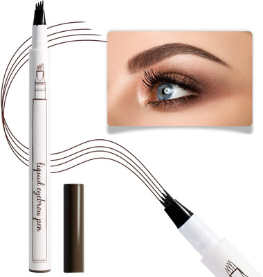 FLORERO Liquid Tattoo Eyebrow Pen With Tip Brow Pen 3 g(BLACK)