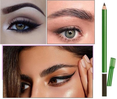 BLUEMERMAID FLAWLESS LOOK GREEN EYE BROW PENCIL FOR PERFECT EYEBROWS(BLACK)