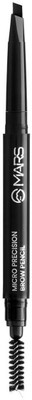 MARS Micro Precision Eye Brow Pencil With Brush(Jet Black)