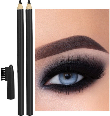 NADJA BEST EYE BROW PENCIL WITH BRUSH SUPER MATTE FINISH(BLACK)