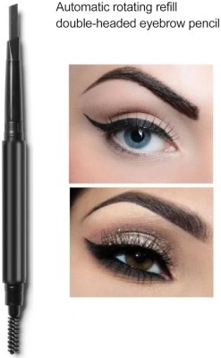 Arcanuy Eyebrow Pencil Two-head for Drawing Natural Eyebrow Long Lasting(black)