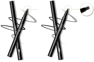 ADJD Charming Black Liquid Eyeliner Pen Natural Eye Liner COMBO(BLACK)