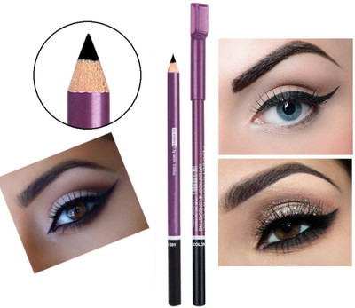 MYEONG matte finish bold look eyebrow black pencil(Black)