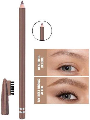 BLUEMERMAID New Eye Brow Shaper Water Proof Brown Eyebrow Pencil with Brush Applicator(BROWN)