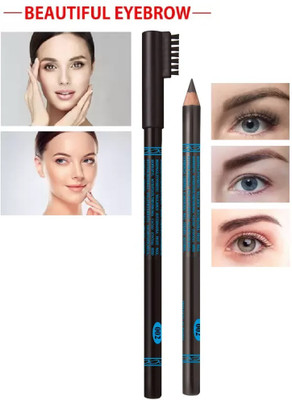 FELICECHIARA Professionnal MAtte Finish Eyebrow Pencil Dark Brown And Brush(BROWN)