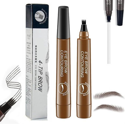 Kwaanie Eyebrow Pen - Brown Waterproof & Smudge-Proof One Swipe Application(brown)